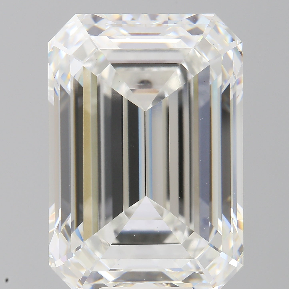 13.10 Carat Emerald Shaped, Ideal Cut, F Color, VVS2 Clarity, IGI Certified Lab Grown Diamond