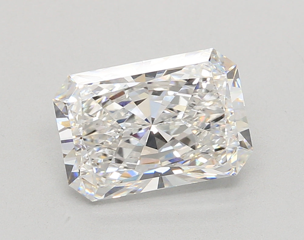 3.06 Carat Radiant Shaped, Ideal Cut, E Color, VS1 Clarity, IGI Certified Lab Grown Diamond