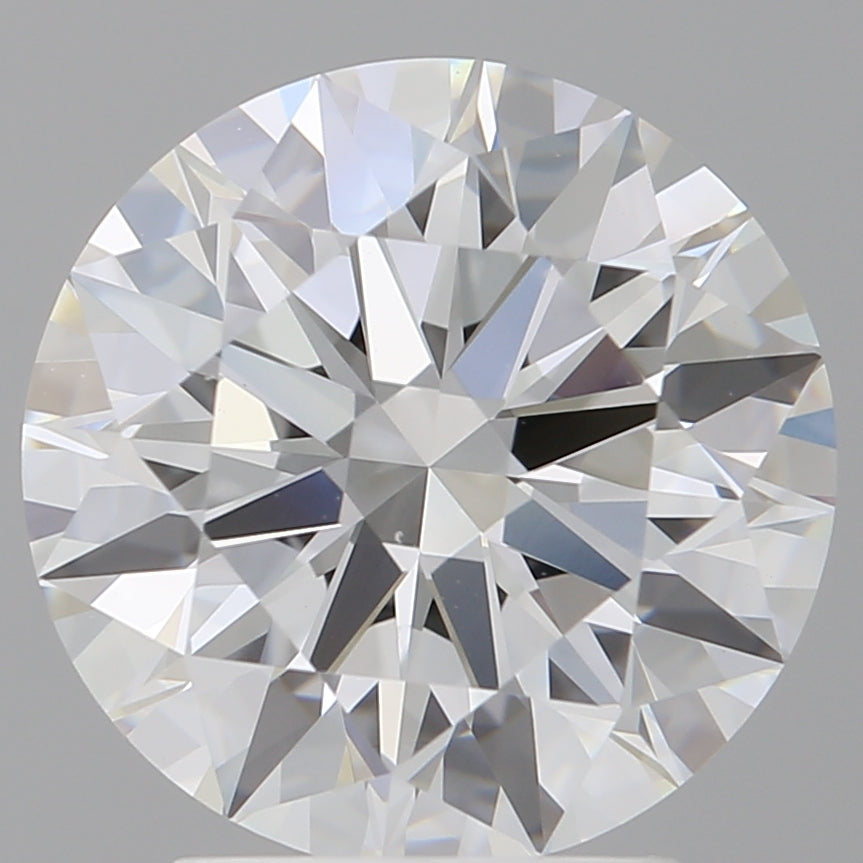 3.09 Carat Round Shaped, Ideal Cut, E Color, VVS2 Clarity, IGI Certified Lab Grown Diamond