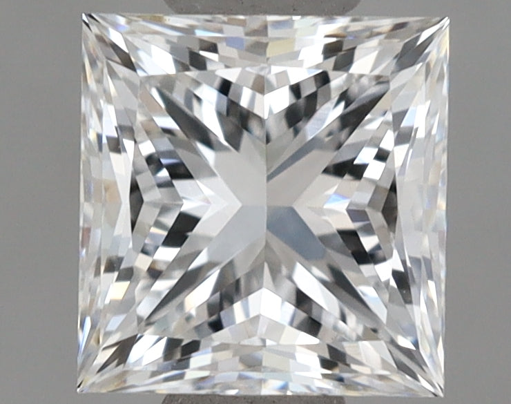 1.04 Carat Princess Shaped, Excellent Cut, E Color, VVS1 Clarity, IGI Certified Lab Grown Diamond