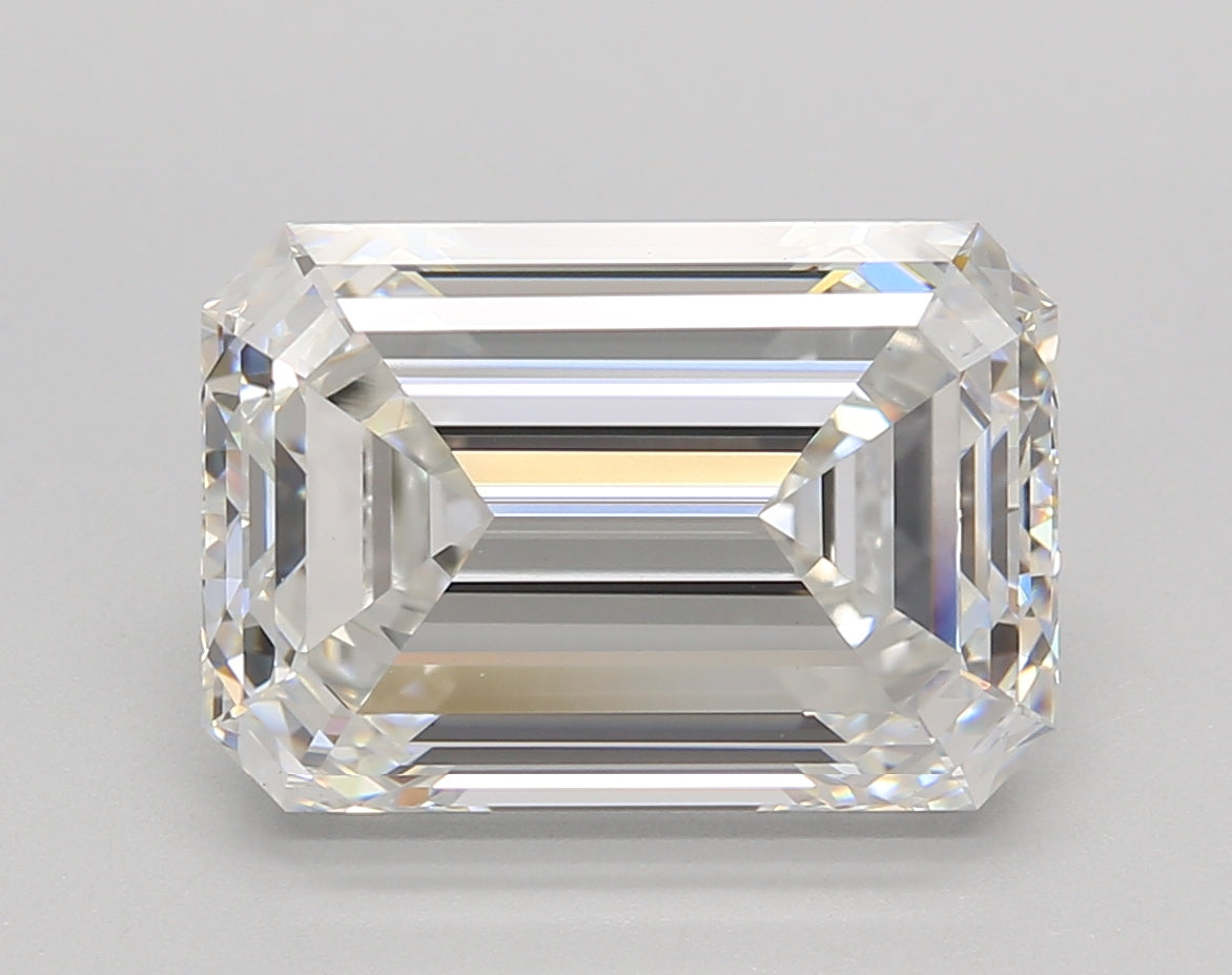 6.02 Carat Emerald Shaped, Very Good Cut, E Color, VVS2 Clarity, IGI Certified Lab Grown Diamond