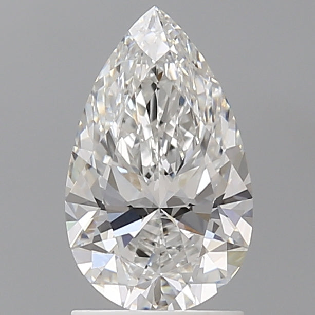 1.59 Carat Pear Shaped, Ideal Cut, E Color, VVS2 Clarity, IGI Certified Lab Grown Diamond