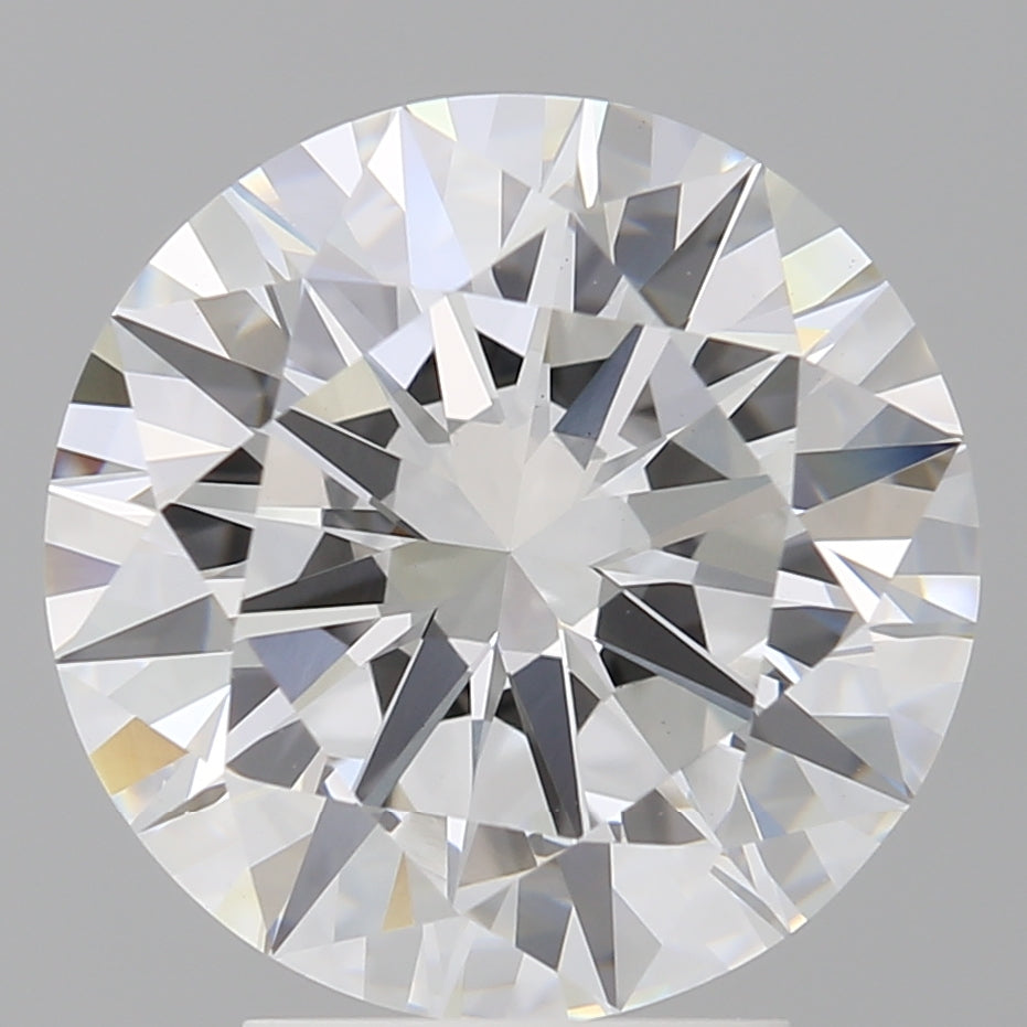 4.00 Carat Round Shaped, Excellent Cut, E Color, VVS2 Clarity, IGI Certified Lab Grown Diamond