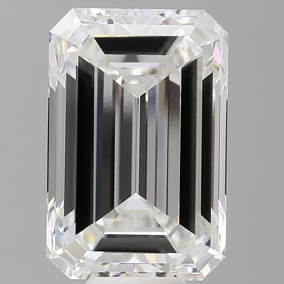 11.58 Carat Emerald Shaped, Ideal Cut, F Color, VVS2 Clarity, IGI Certified Lab Grown Diamond