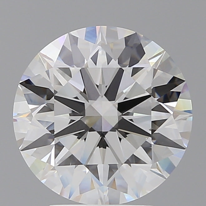 4.10 Carat Round Shaped, Ideal Cut, E Color, VVS2 Clarity, IGI Certified Lab Grown Diamond