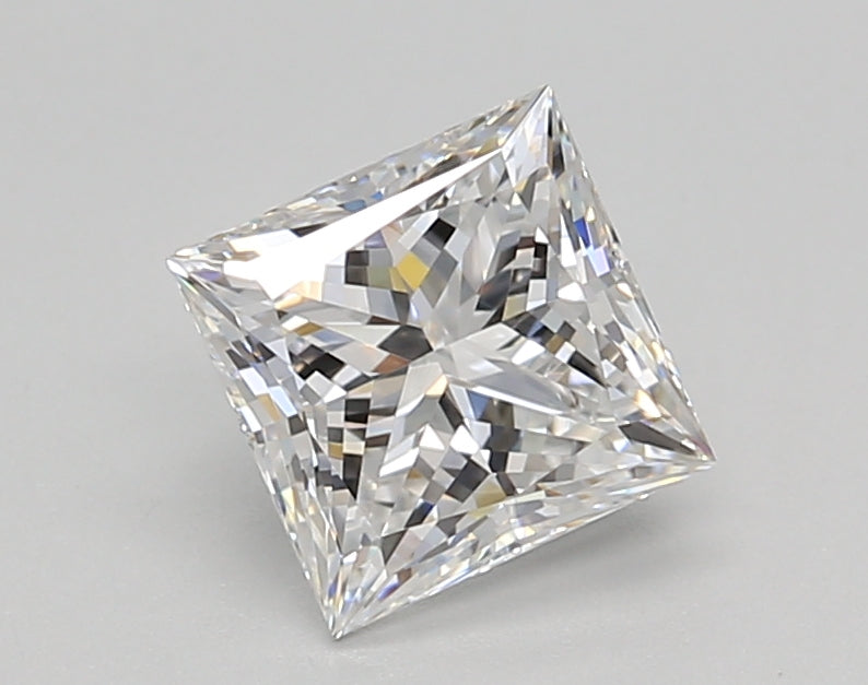 1.23 Carat Princess Shaped, Ideal Cut, D Color, VVS1 Clarity, IGI Certified Lab Grown Diamond