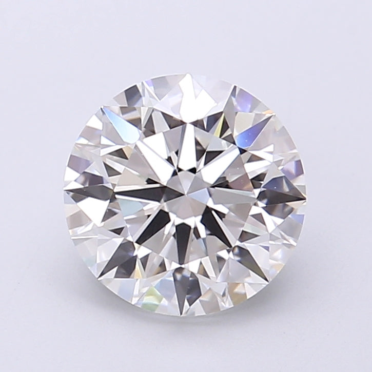 2.07 Carat Round Shaped, Ideal Cut, E Color, VVS2 Clarity, IGI Certified Lab Grown Diamond