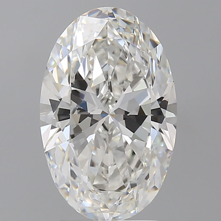 3.54 Carat Oval Shaped, Ideal Cut, F Color, VVS2 Clarity, IGI Certified Lab Grown Diamond