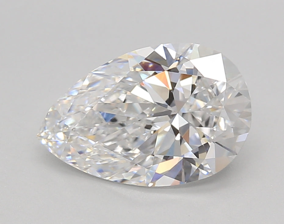 2.02 Carat Pear Shaped, Ideal Cut, D Color, VVS2 Clarity, GIA Certified Lab Grown Diamond