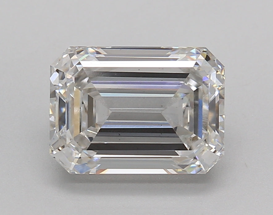 2.51 Carat Emerald Shaped, Excellent Cut, F Color, VS2 Clarity, IGI Certified Lab Grown Diamond