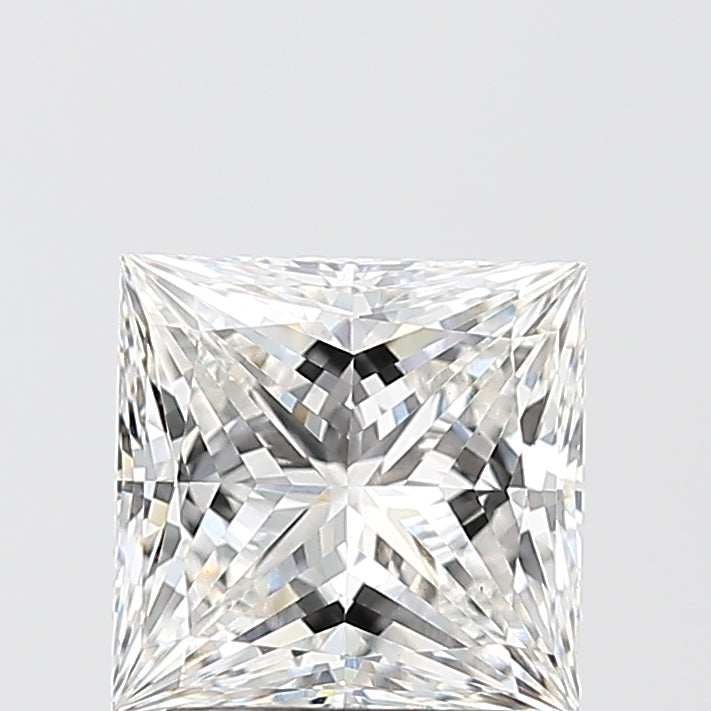 2.01 Carat Princess Shaped, Ideal Cut, F Color, VS1 Clarity, IGI Certified Lab Grown Diamond