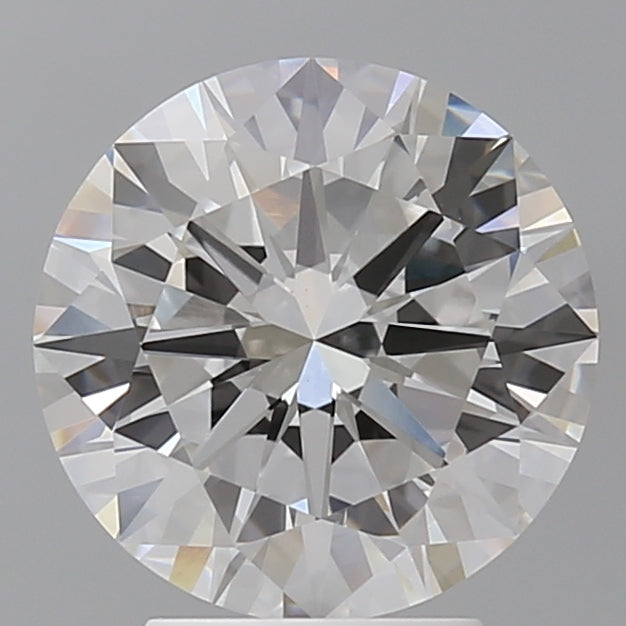 3.60 Carat Round Shaped, Excellent Cut, F Color, VVS2 Clarity, IGI Certified Lab Grown Diamond