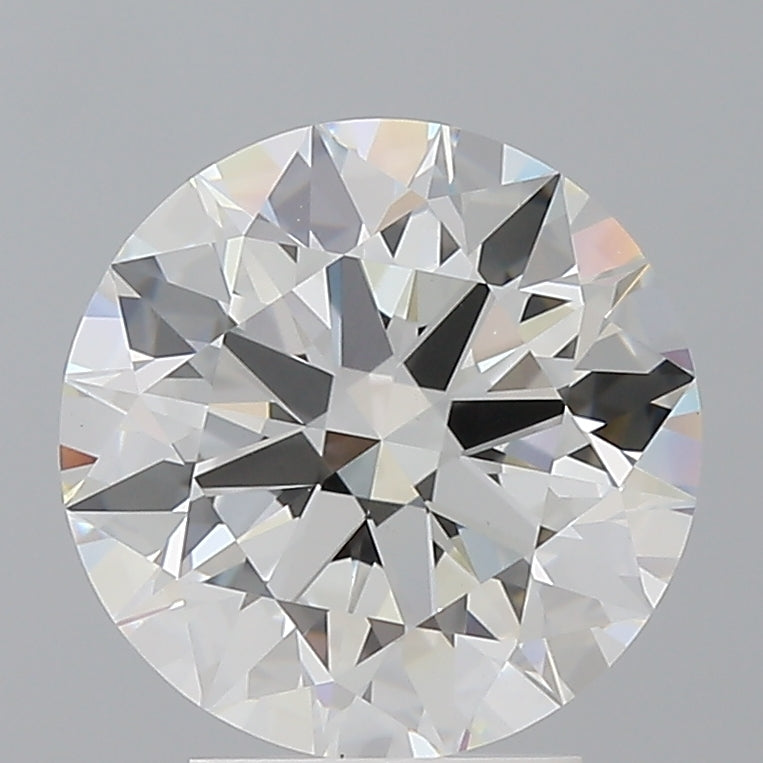 3.55 Carat Round Shaped, Ideal Cut, F Color, VS1 Clarity, IGI Certified Lab Grown Diamond