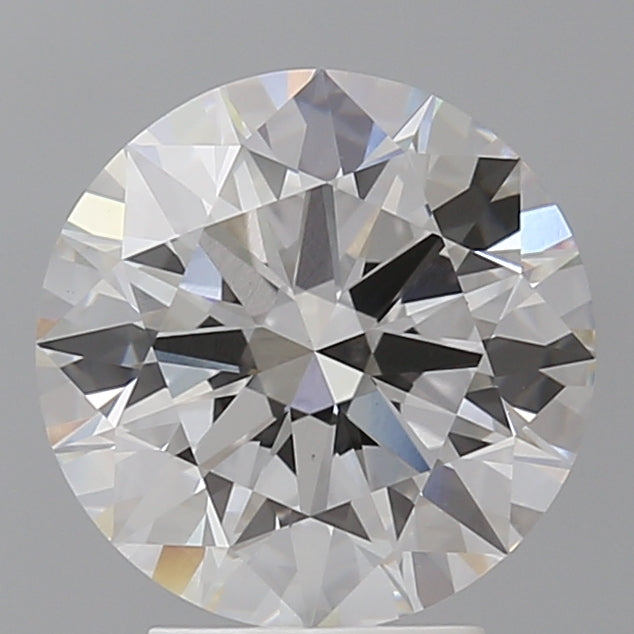 3.60 Carat Round Shaped, Ideal Cut, F Color, VS1 Clarity, IGI Certified Lab Grown Diamond