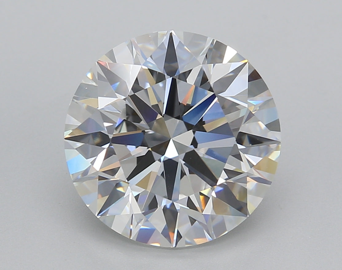5.02 Carat Round Shaped, Ideal Cut, E Color, VVS2 Clarity, IGI Certified Lab Grown Diamond