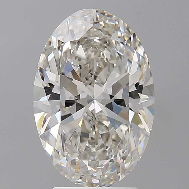 3.57 Carat Oval Shaped, Ideal Cut, G Color, VVS2 Clarity, IGI Certified Lab Grown Diamond