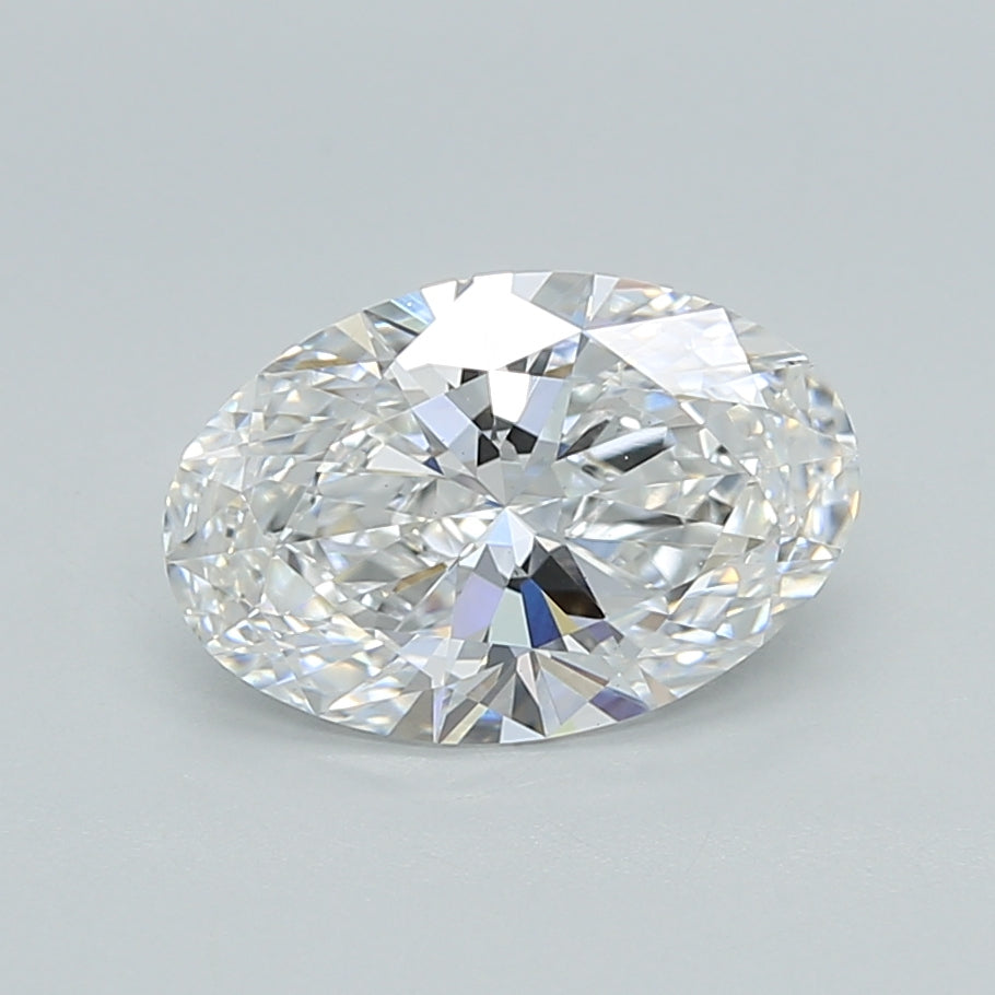 1.54 Carat Oval Shaped, Ideal Cut, D Color, VS1 Clarity, IGI Certified Lab Grown Diamond