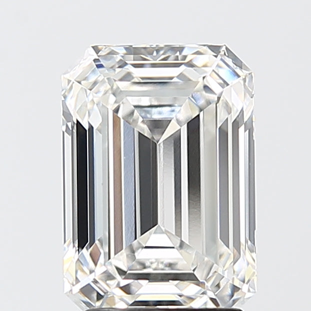 3.11 Carat Emerald Shaped, Ideal Cut, E Color, VVS1 Clarity, IGI Certified Lab Grown Diamond