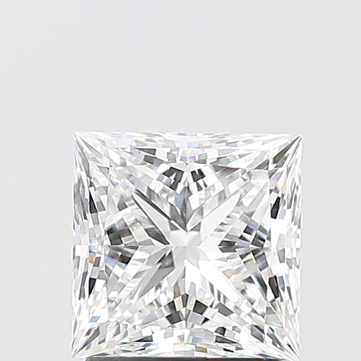 2.01 Carat Princess Shaped, Ideal Cut, E Color, VVS1 Clarity, IGI Certified Lab Grown Diamond