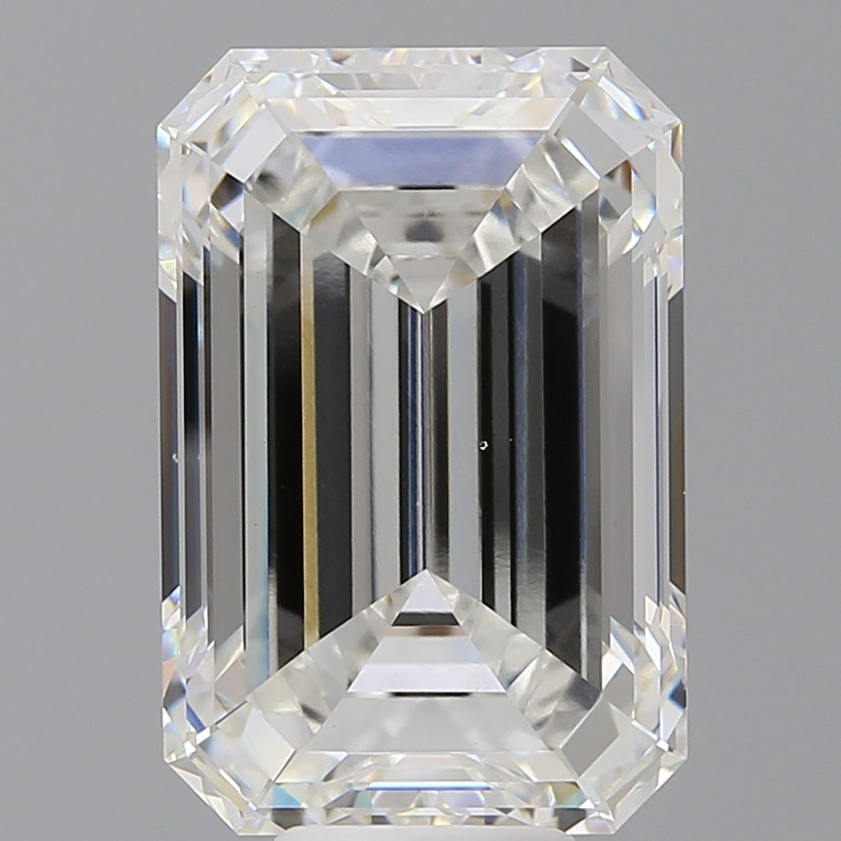 10.52 Carat Emerald Shaped, Ideal Cut, F Color, VS1 Clarity, IGI Certified Lab Grown Diamond