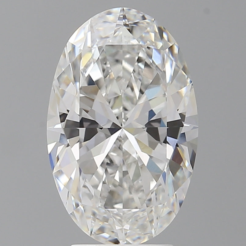 4.09 Carat Oval Shaped, Ideal Cut, E Color, VVS2 Clarity, IGI Certified Lab Grown Diamond