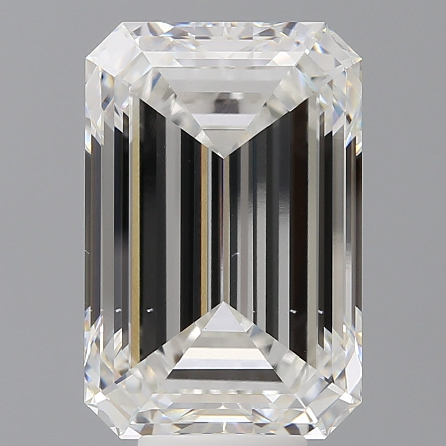9.54 Carat Emerald Shaped, Ideal Cut, F Color, VS1 Clarity, IGI Certified Lab Grown Diamond