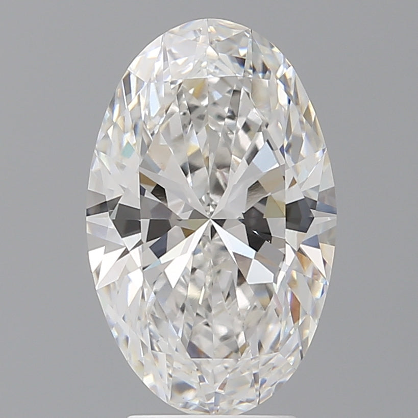 4.01 Carat Oval Shaped, Ideal Cut, E Color, VVS2 Clarity, IGI Certified Lab Grown Diamond