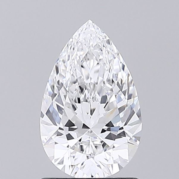 1.06 Carat Pear Shaped, Ideal Cut, D Color, VS1 Clarity, IGI Certified Lab Grown Diamond