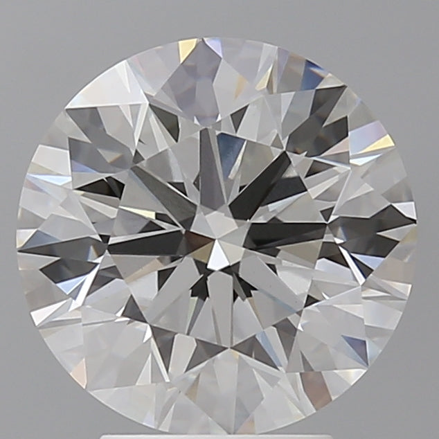4.03 Carat Round Shaped, Ideal Cut, F Color, VVS2 Clarity, IGI Certified Lab Grown Diamond