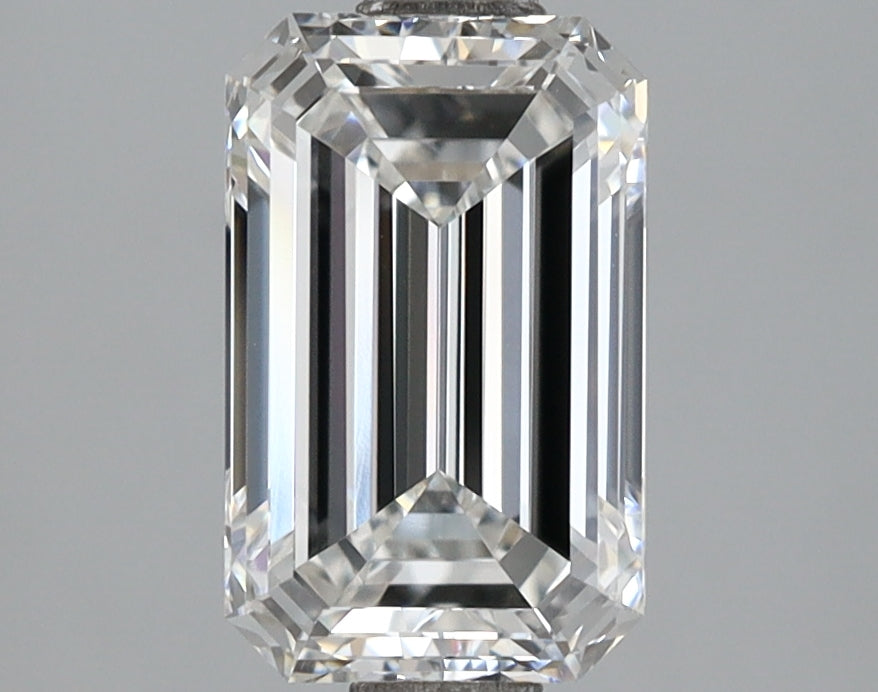 2.00 Carat Emerald Shaped, Ideal Cut, E Color, VVS2 Clarity, IGI Certified Lab Grown Diamond