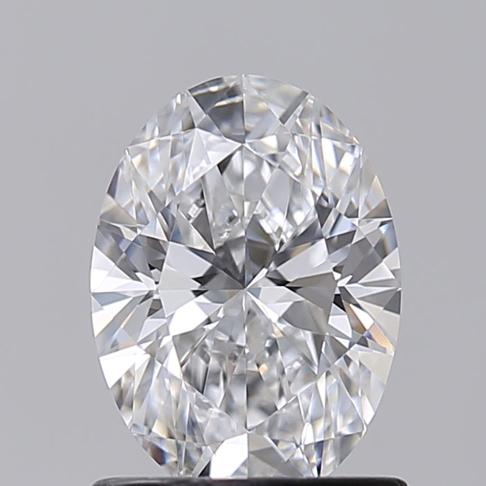 1.00 Carat Oval Shaped, Excellent Cut, D Color, VVS2 Clarity, IGI Certified Lab Grown Diamond