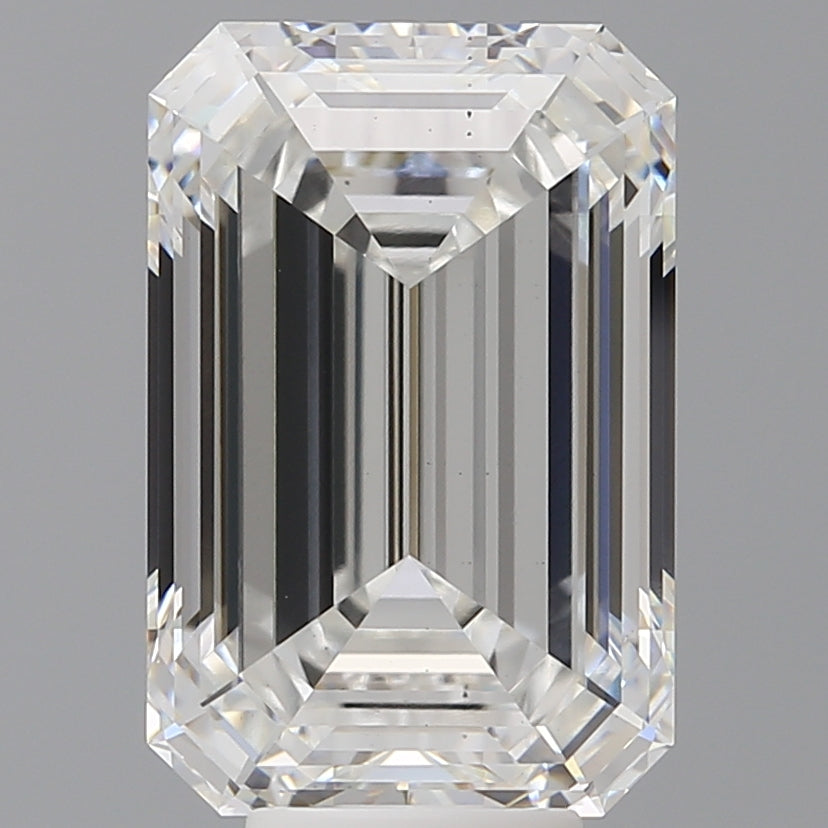 8.06 Carat Emerald Shaped, Ideal Cut, F Color, VS1 Clarity, IGI Certified Lab Grown Diamond