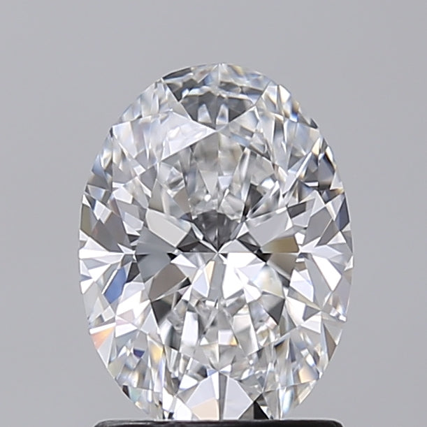 1.50 Carat Oval Shaped, Excellent Cut, D Color, VVS2 Clarity, IGI Certified Lab Grown Diamond