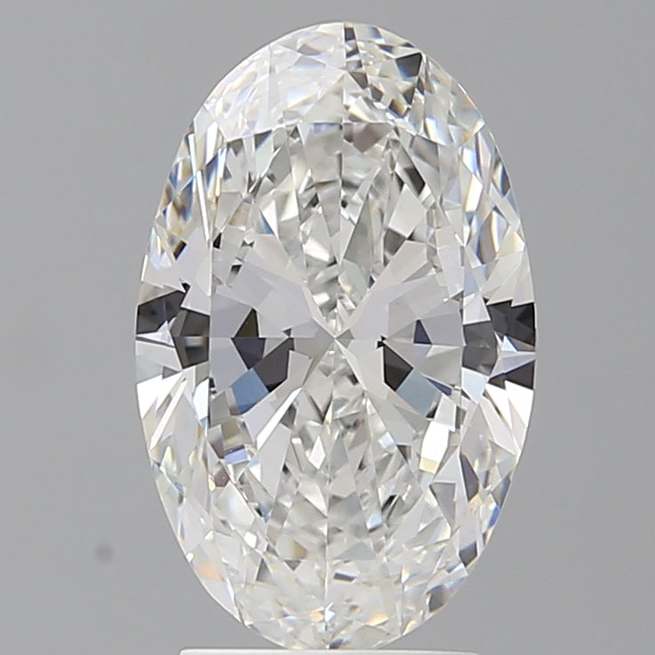 3.00 Carat Oval Shaped, Ideal Cut, E Color, VVS2 Clarity, IGI Certified Lab Grown Diamond