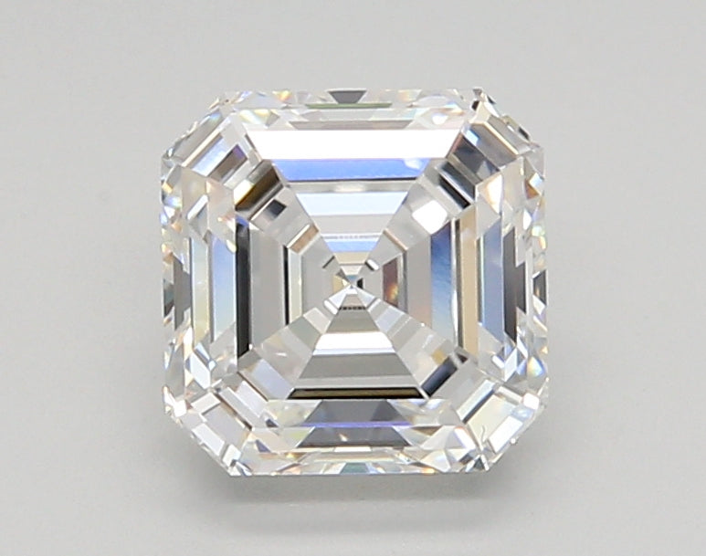2.04 Carat Asscher Shaped, Ideal Cut, E Color, VVS1 Clarity, IGI Certified Lab Grown Diamond