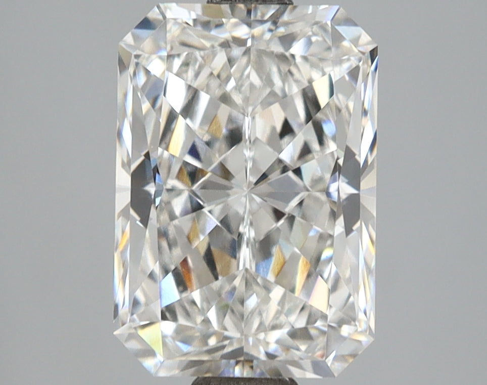 3.02 Carat Radiant Shaped, Excellent Cut, E Color, VVS2 Clarity, IGI Certified Lab Grown Diamond