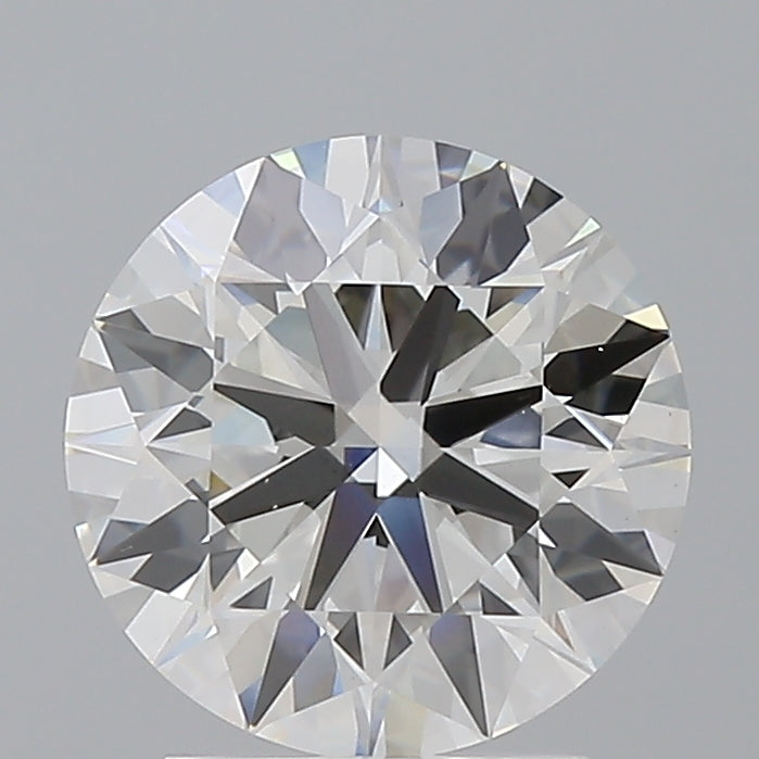 2.51 Carat Round Shaped, Ideal Cut, F Color, VVS2 Clarity, IGI Certified Lab Grown Diamond