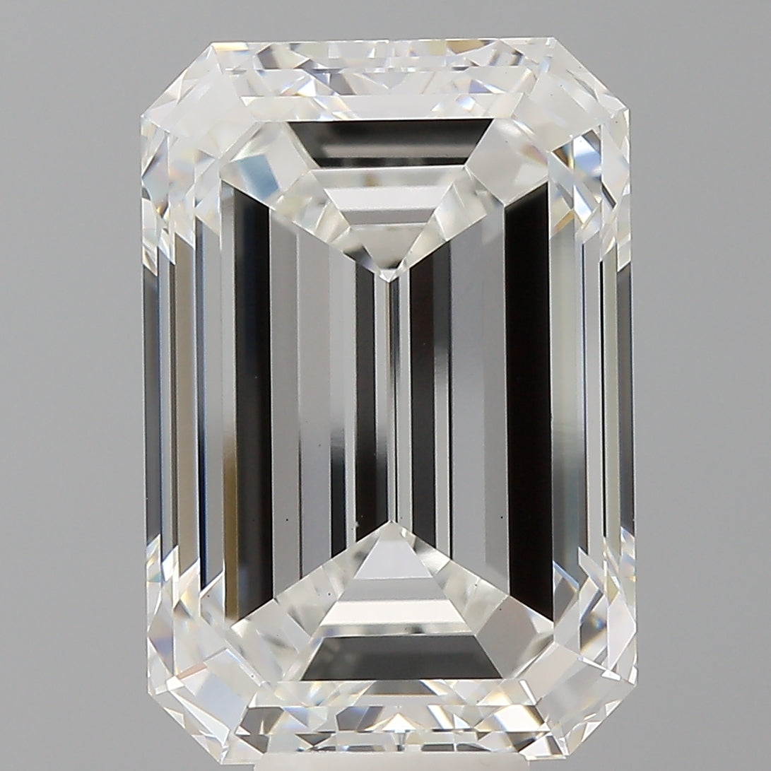 11.52 Carat Emerald Shaped, Ideal Cut, F Color, VS1 Clarity, IGI Certified Lab Grown Diamond