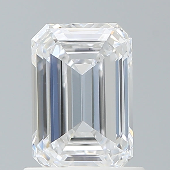 1.08 Carat Emerald Shaped, Ideal Cut, D Color, VVS1 Clarity, IGI Certified Lab Grown Diamond