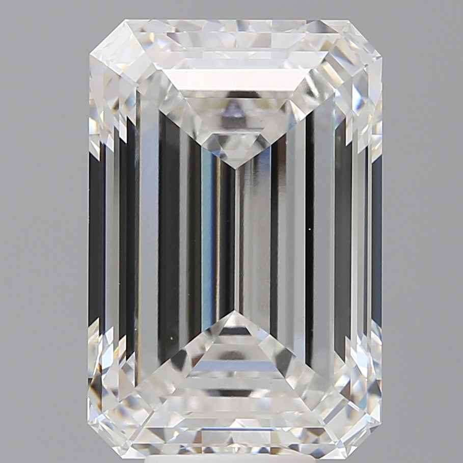 10.52 Carat Emerald Shaped, Ideal Cut, F Color, VVS2 Clarity, IGI Certified Lab Grown Diamond