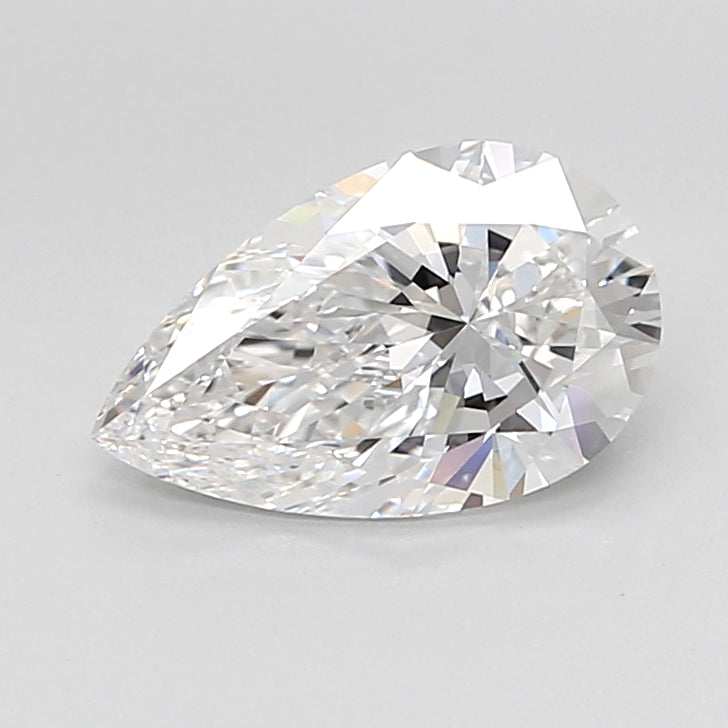 2.05 Carat Pear Shaped, Ideal Cut, D Color, VVS2 Clarity, IGI Certified Lab Grown Diamond