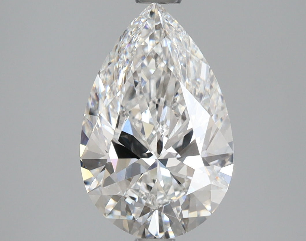3.20 Carat Pear Shaped, Excellent Cut, D Color, VVS2 Clarity, IGI Certified Lab Grown Diamond
