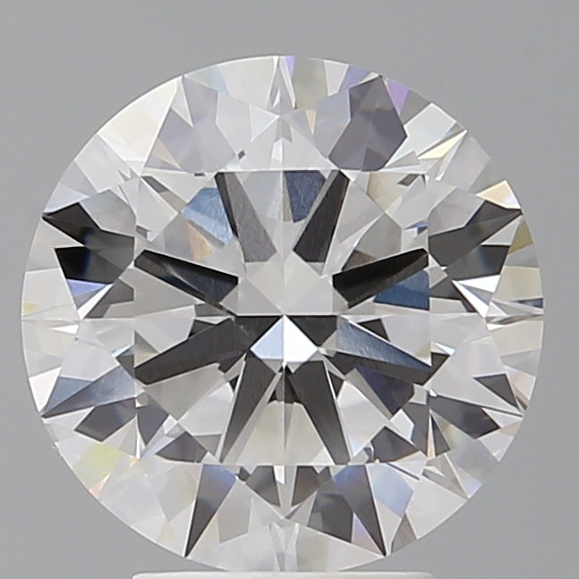 4.04 Carat Round Shaped, Excellent Cut, F Color, VVS2 Clarity, IGI Certified Lab Grown Diamond
