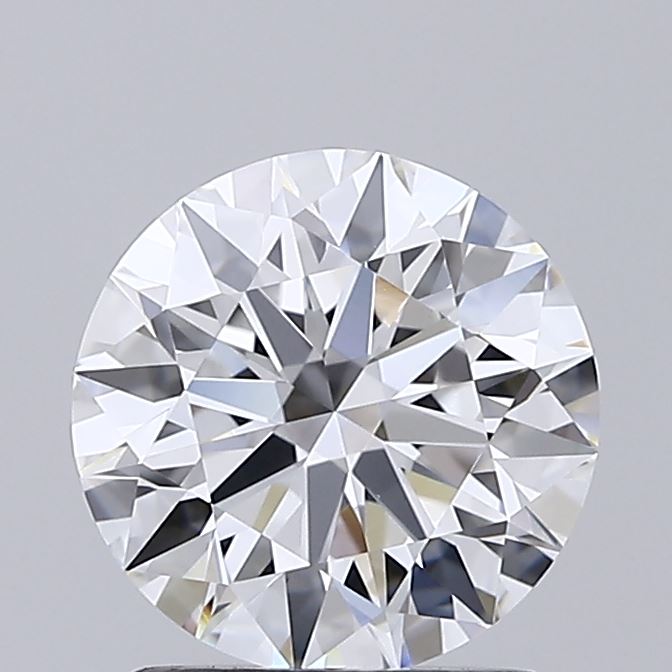 1.55 Carat Round Shaped, Ideal Cut, D Color, VS1 Clarity, IGI Certified Lab Grown Diamond