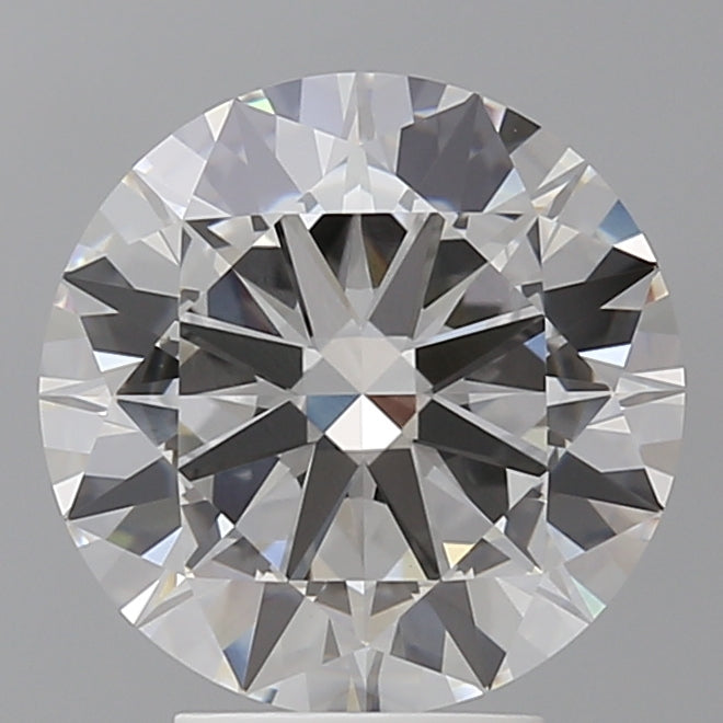 4.04 Carat Round Shaped, Excellent Cut, F Color, VVS2 Clarity, IGI Certified Lab Grown Diamond