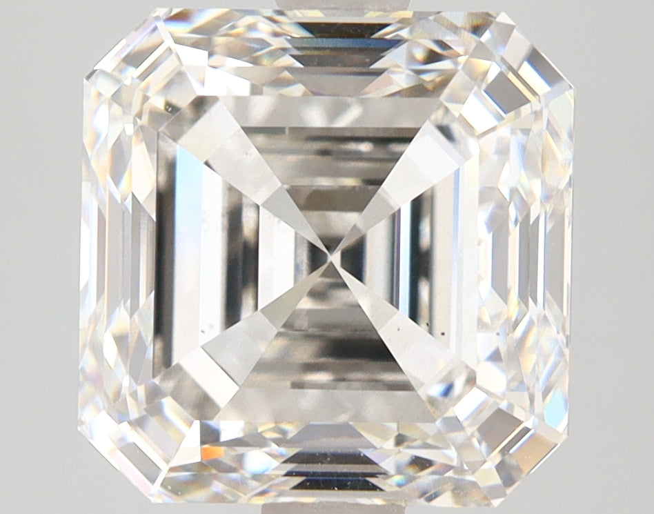 5.09 Carat Asscher Shaped, Ideal Cut, G Color, VS2 Clarity, IGI Certified Lab Grown Diamond