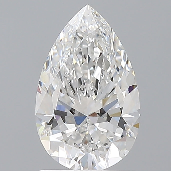 1.53 Carat Pear Shaped, Ideal Cut, E Color, VVS2 Clarity, IGI Certified Lab Grown Diamond