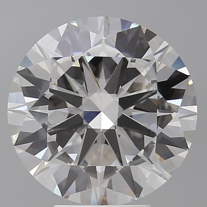 5.53 Carat Round Shaped, Excellent Cut, F Color, VVS2 Clarity, IGI Certified Lab Grown Diamond