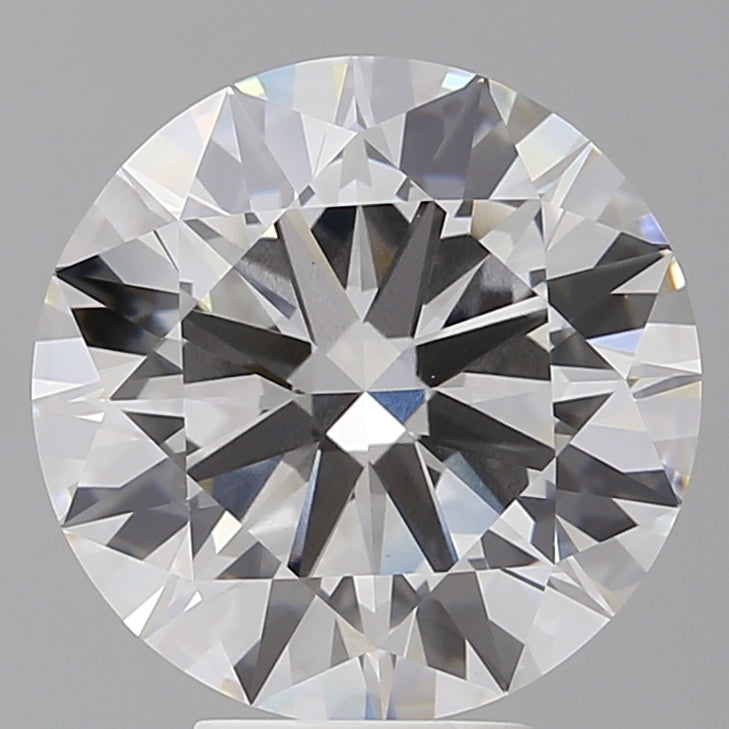 6.04 Carat Round Shaped, Ideal Cut, F Color, VVS2 Clarity, IGI Certified Lab Grown Diamond