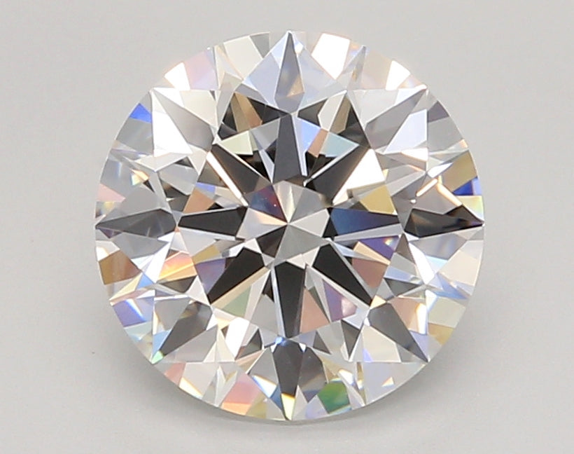 3.04 Carat Round Shaped, Ideal Cut, E Color, VVS2 Clarity, IGI Certified Lab Grown Diamond